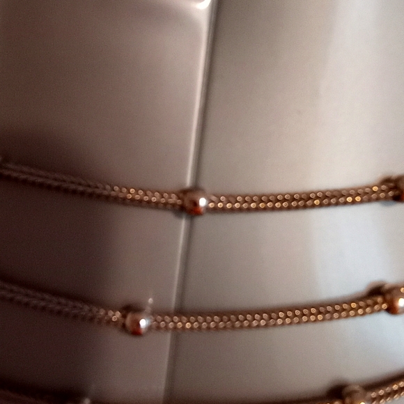 NWOT Silver 3 strand necklace from Italy. - Picture 6 of 12